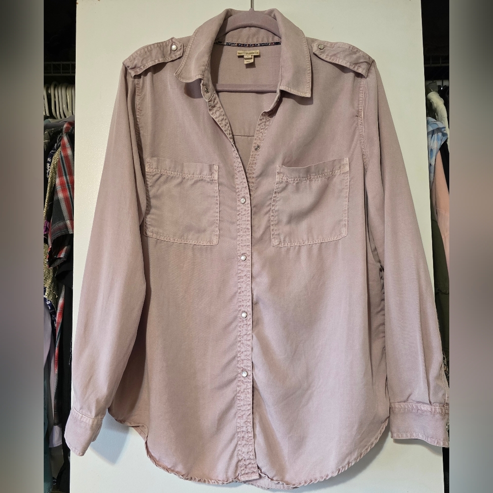 Anthropologie Holding Horses Pearl Snap Utiliy Shirt
